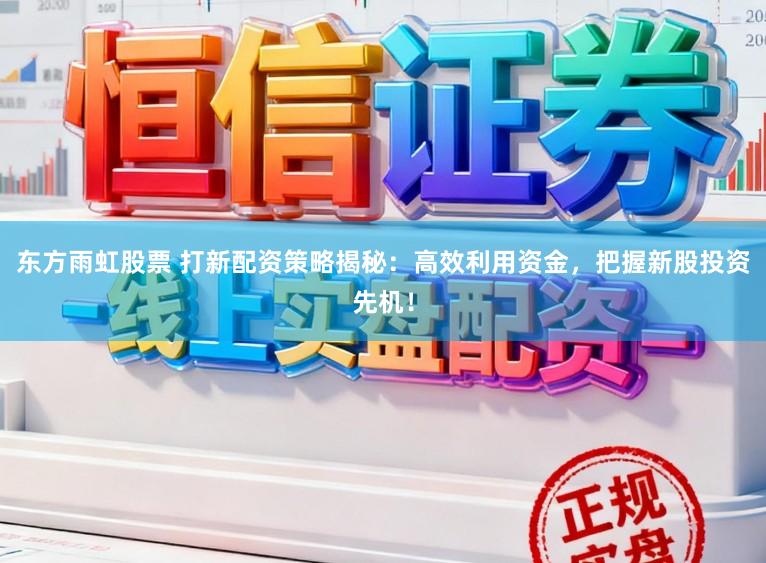 东方雨虹股票 打新配资策略揭秘：高效利用资金，把握新股投资先机！